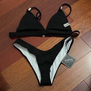 NWT Zaful Elegant Black Bikini Set
